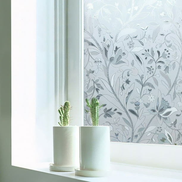45CMx2M PVC Frosted Privacy Frost Bedroom Bathroom Glass Window Film Sticker @